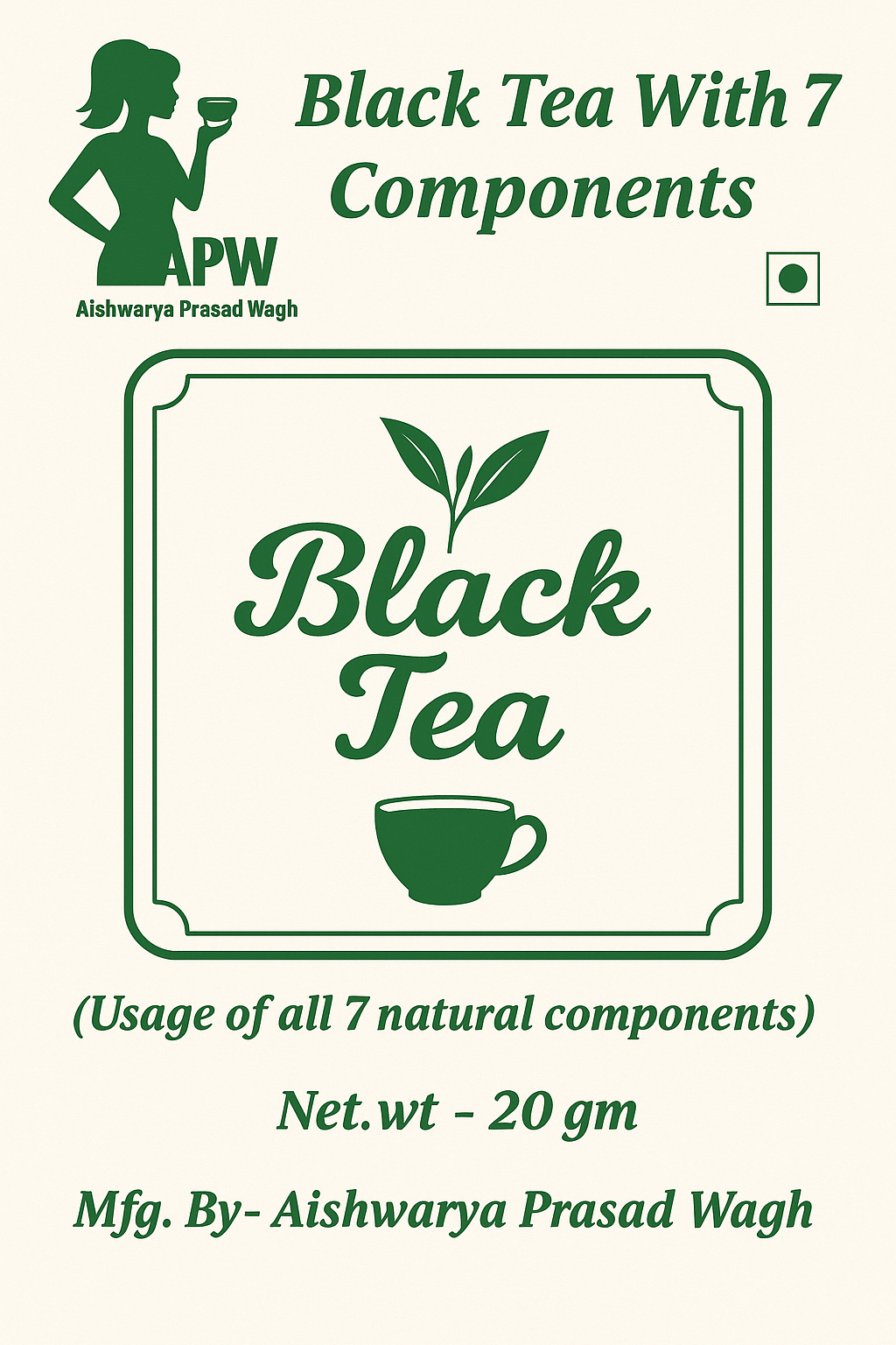Black Tea With 7 Components